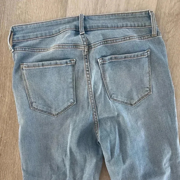 Old Navy Womens High-Waisted Rockstar Super-Skinny Jeans Cara Blue Size 6 Tall - Picture 12 of 12